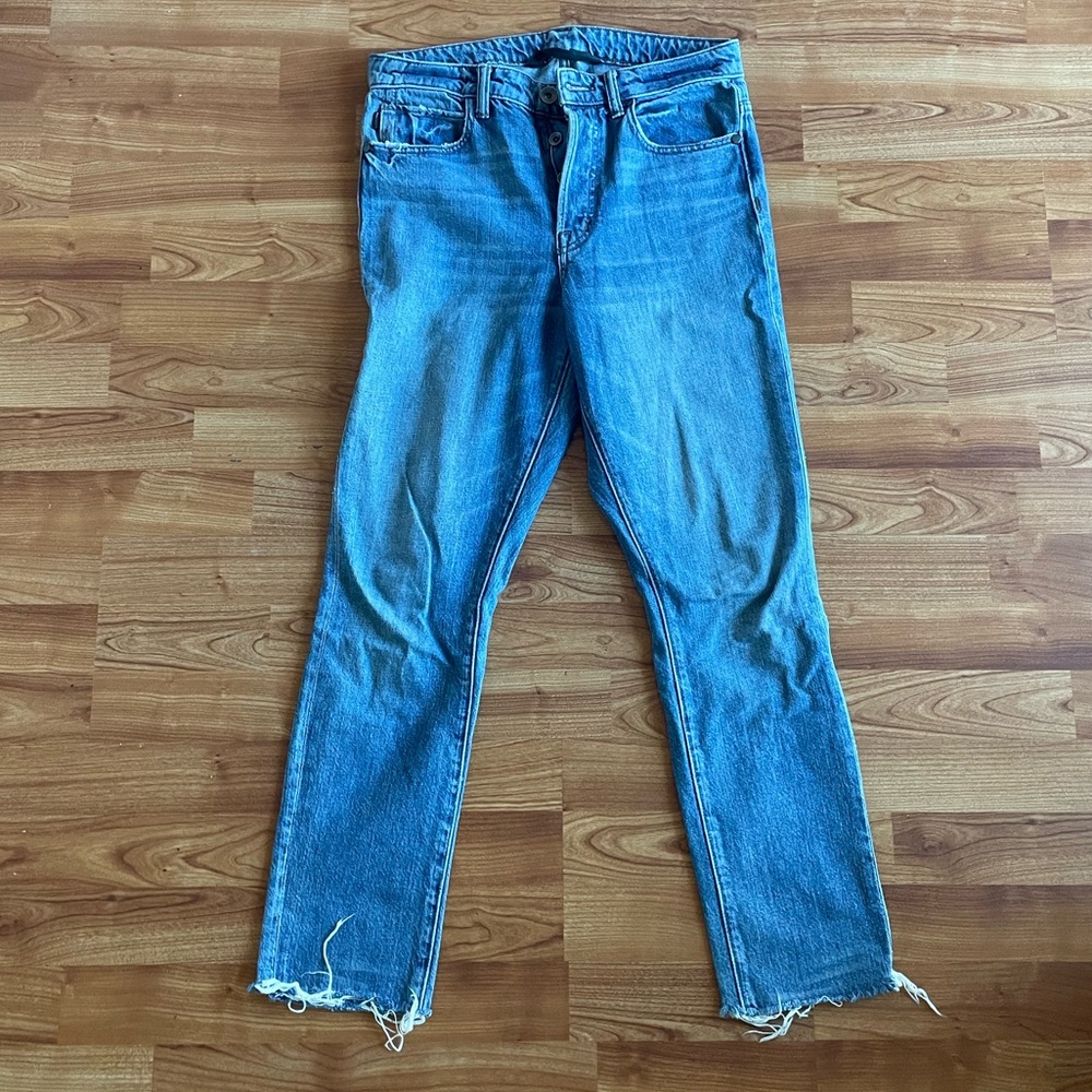 Helmet Lang High rise crop slim jean